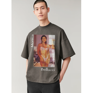  Tricou Monica Bellucci în lenjerie albă