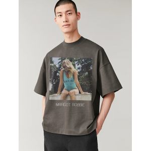  Tricou Margot Robbie în albastru