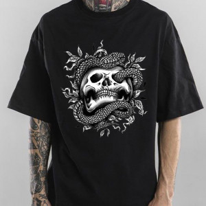  Tricou Șarpe și craniu
