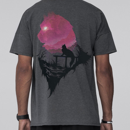  Tricou pisica si luna