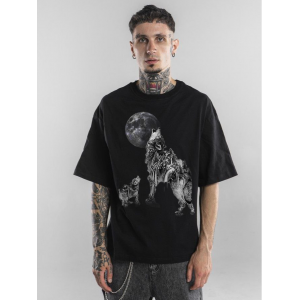  Tricou Lup, pui și lună