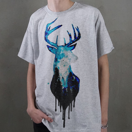  Tricou Căprior și pădure