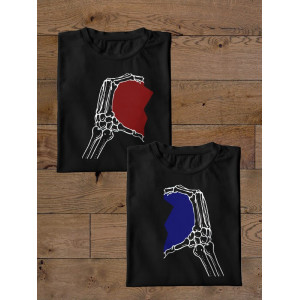  Tricou cuplu Inimă în mâini