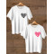  Tricou cuplu Heart ajurat. Photo 1