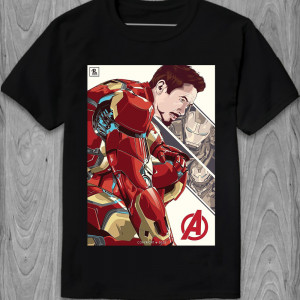  Tricou bărbați Comic „Iron Man”