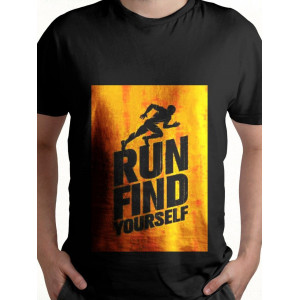  Tricou bărbați Run find yourself