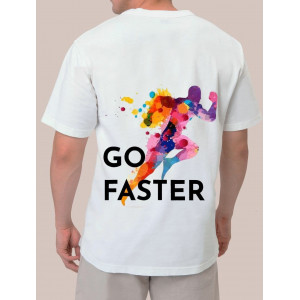  Tricou pentru bărbați Du-te mai repede