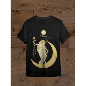  Tricou Fecioară - Fecioară, lună și cer înstelat