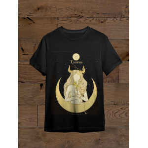 Tricou Taur - Constelație, lună și cer înstelat