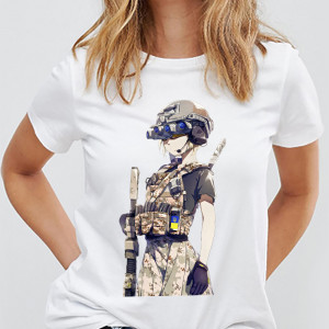 Tricou Anime - militarista ucraineană