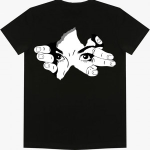 Tricou Uite Fată, cu privirea din