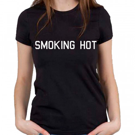 Tricou din bumbac fierbinte de fum