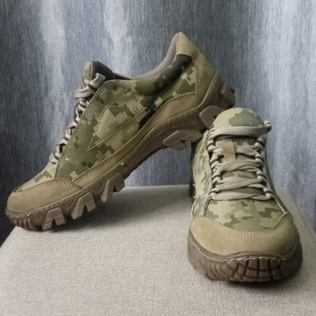 Adidași pentru bărbați din nubuc impermeabili în culori militare de înaltă calitate