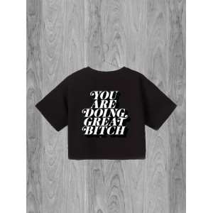 Crop top Te descurci grozav