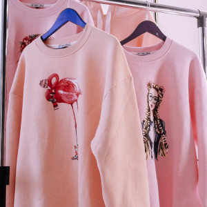 Hanorac de damă HS Helen Stone Pink flamingo