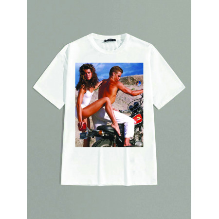 Tricou din bumbac Brooke Shields