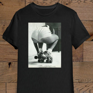 Tricou Fata pe role retro