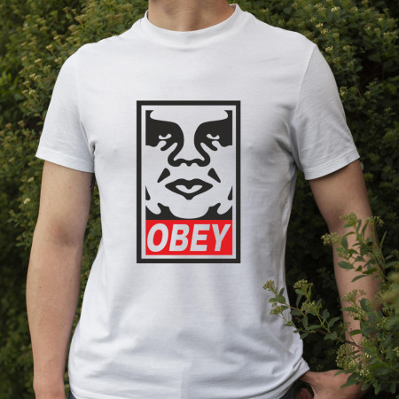 Tricou din bumbac cu logo Obey