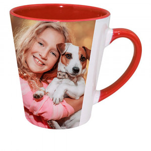  Cupa (cupa) este colorată în interiorul Latte cu imprimeul tău. Photo 3