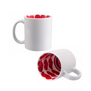 O oală (cupă) cu un model de inimă în interior și în exterior. Photo 2