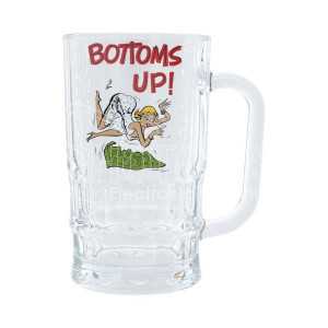Cană de bere din sticlă cu imprimeul tău