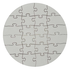 Puzzle sublimare rotund (d = 10 cm) 29 elemente