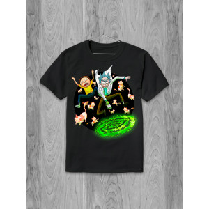 Tricou Rick și Morty cu pisici