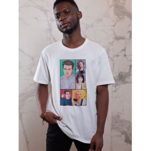 Tricou Prieteni (Prieteni) colaj de artă