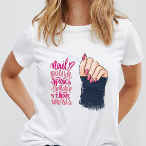 Tricou Lacul de unghii vorbește mai tare decât cuvintele