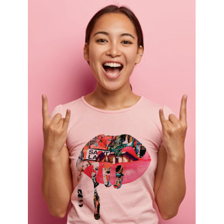 Tricou bumbac Lips