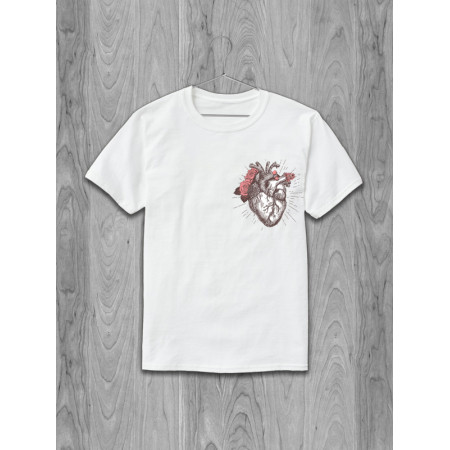 Tricou Trandafiri și inimă din bumbac