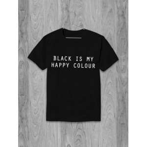 Tricou Negru este culoarea mea fericită