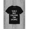 Tricou Ia-mă beat Sunt acasă bumbac