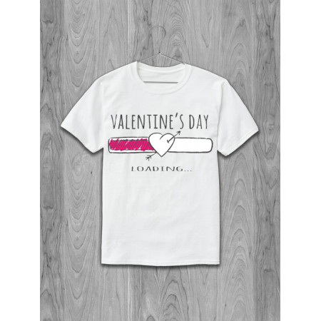 Tricou de Valentine's day loading bumbac