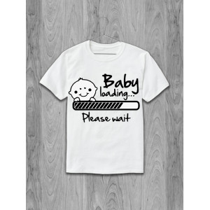 Tricou pentru gravide Incarcare bebelusi. Va rugam asteptati
