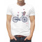 Tricou Bicicletă vintage cu buchet de flori și inimioare. Photo 1
