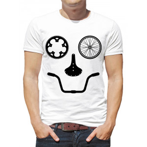 Tricou Ciclist din piese de biciclete