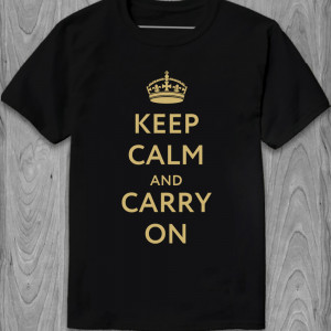 Păstrează-te calm și continuă cu tricou