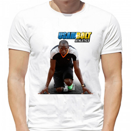 Tricou din bumbac Usain Bolt Athletics