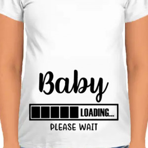 Tricou pentru gravide Incarcare bebelusi. Va rugam asteptati