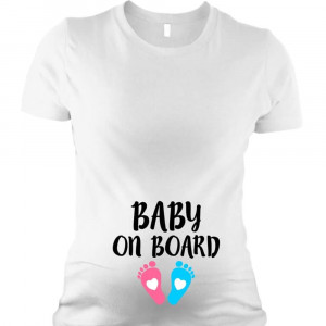 Tricou pentru gravide Bebeluș la bord