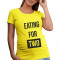 Tricou pentru gravide Mananca pentru doi. Photo 1