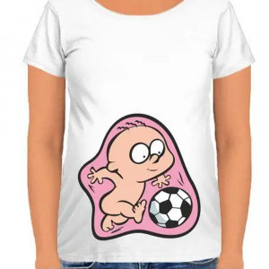 Tricou pentru gravide Viitorul fotbalist