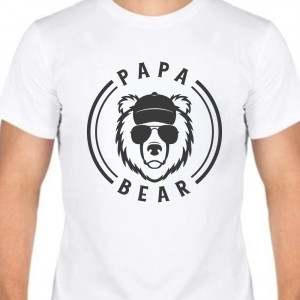 Tricou bărbați Papa ursuleț
