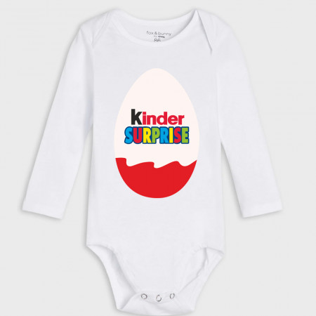 Body copii Kinder Surprise cu maneca lunga