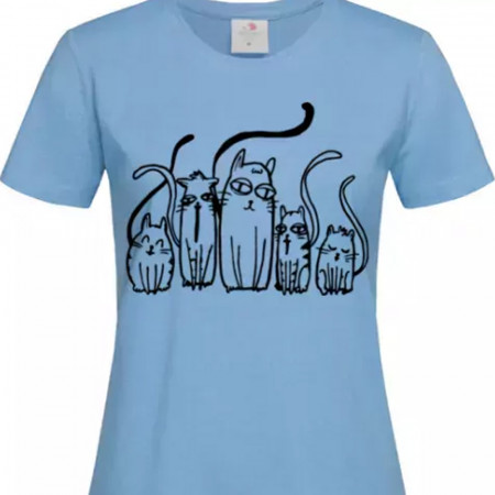 Tricou dama Cats bumbac