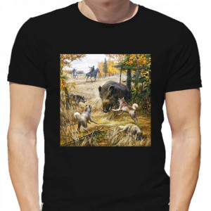 Tricou de vânătoare la mistreț