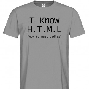 Tricou Știu HTML (Cum să cunosc doamne)