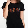 Tricou din bumbac Human evolution pentru bărbați și femei
