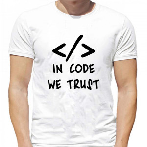 Tricou În cod avem încredere
